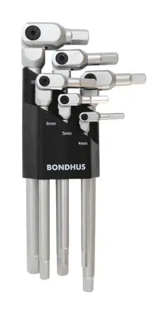 Produktfoto 1 von Bondhus Sechskantschlüsselsatz 6 L Metrisch Lang 4 to 10 mm