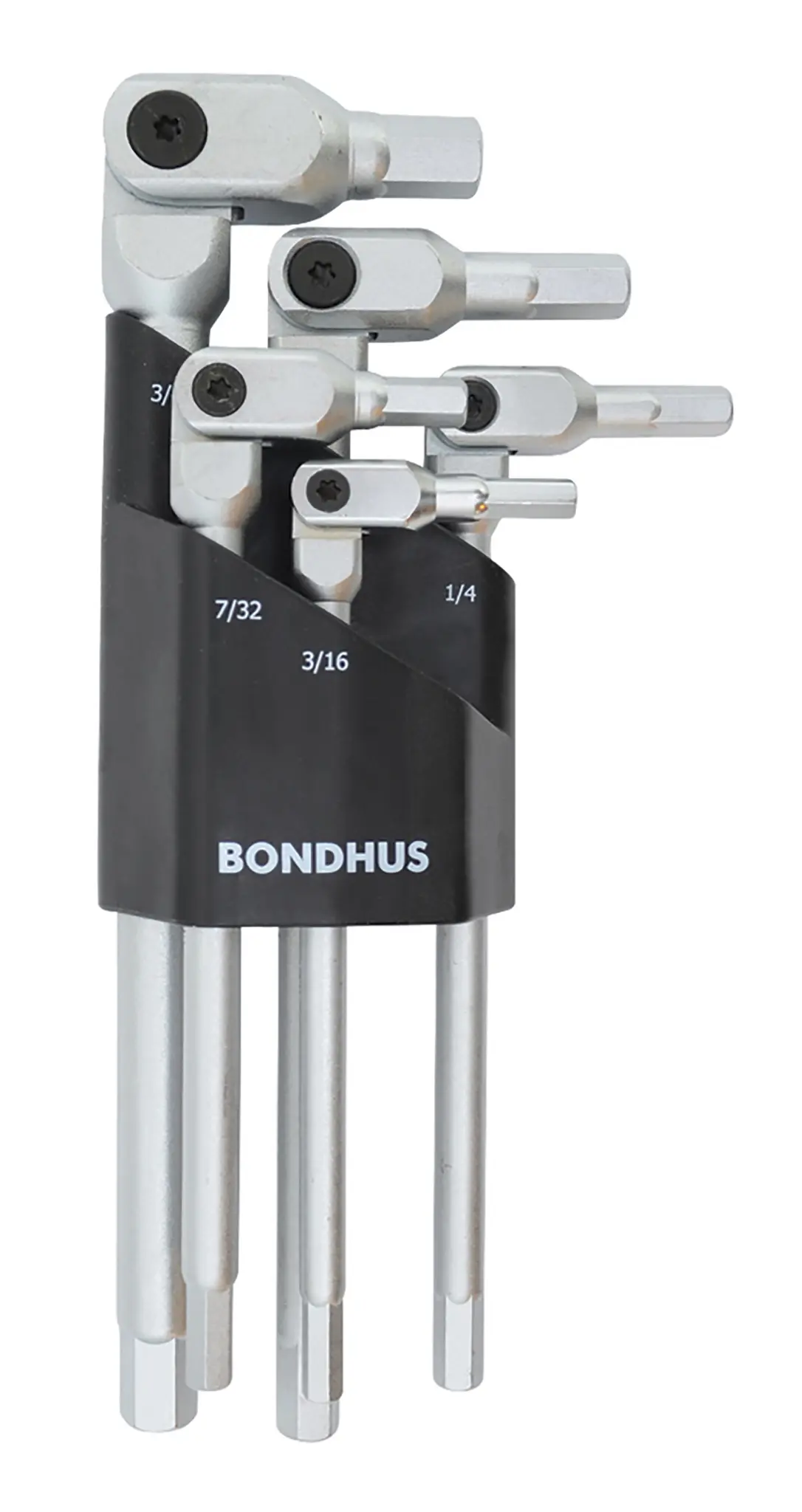 Produktfoto 1 von Bondhus zöllig  Innensechskant-Schlüssel, 5-er Satz 3/16 → 3/8" L-Form lang