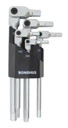 Produktfoto 1 von Bondhus Sechskantschlüsselsatz 5 L Zoll Lang