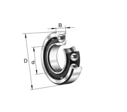 Produktfoto 1 von FAG Kugellager 1-reihig glatt, Innen-Ø 55 mm / Außen-Ø 72 mm Außen-ø , Breite 9 mm