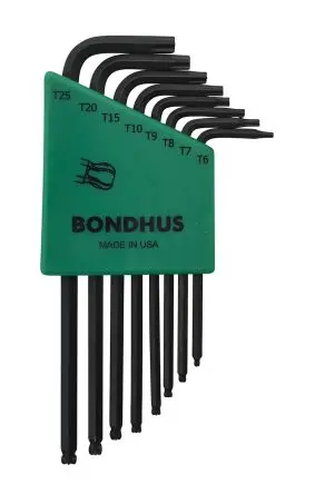Bondhus TORX®-Schlüsselsatz L Stahl 8, T9, T8, T7, T6, T25, T20, T15, T10