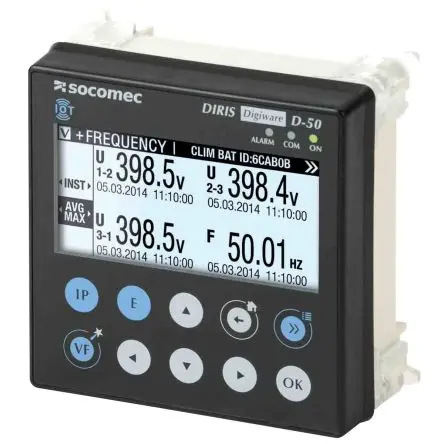 Produktfoto 1 von Socomec DIRIS Kapazitive Touchscreen-Technologie Digitales Multifunktionsmessgerät für Messdaten