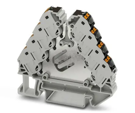 Produktfoto 1 von Phoenix Contact PTRVB 4-PV Verteilerblock 37A Schwarz, Grau 16-polig