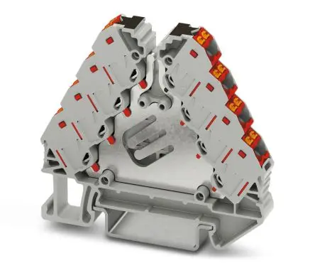 Produktfoto 1 von Phoenix Contact PTRVB 4-PV Verteilerblock 37A Grau, Rot 16-polig