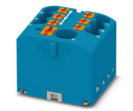 Produktfoto 1 von Phoenix Contact Verteilerblock 57A Blau 7-polig