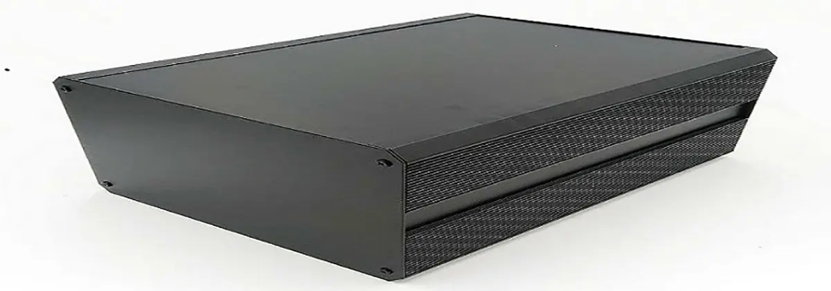 Produktfoto 1 von RS PRO EAB; Kühlkörpergehäuse; Aluminium-Strangpressprofil; Schwarz IP40 Breite 200 mm Höhe 41 mm Länge 400 mm