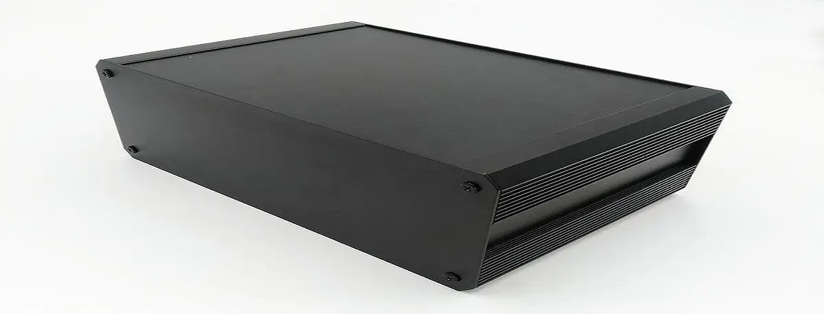Produktfoto 1 von RS PRO EAB; Kühlkörpergehäuse; Aluminium-Strangpressprofil; Schwarz IP40 Breite 300 mm Höhe 41 mm Länge 400 mm