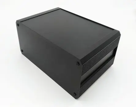 Produktfoto 1 von RS PRO EAB; Kühlkörpergehäuse; Aluminium-Strangpressprofil; Schwarz IP40 Breite 300 mm Höhe 175 mm Länge 200 mm