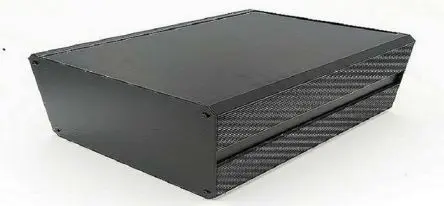 Produktfoto 1 von RS PRO EAB; Kühlkörpergehäuse; Aluminium-Strangpressprofil; Schwarz IP40 Breite 200 mm Höhe 219 mm Länge 400 mm