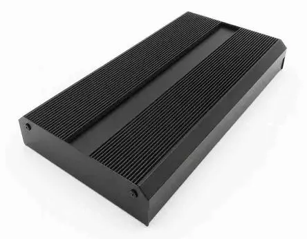 Produktfoto 1 von RS PRO EABS; Kühlkörpergehäuse; Aluminium-Strangpressprofil; Schwarz IP40 Breite 219 mm Höhe 50 mm Länge 299 mm