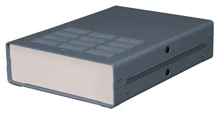 Produktfoto 1 von RS PRO SA; Gehäuse; Aluminium-Strangpressprofil; Grau IP30 Breite 203 mm Höhe 65 mm Länge 279 mm