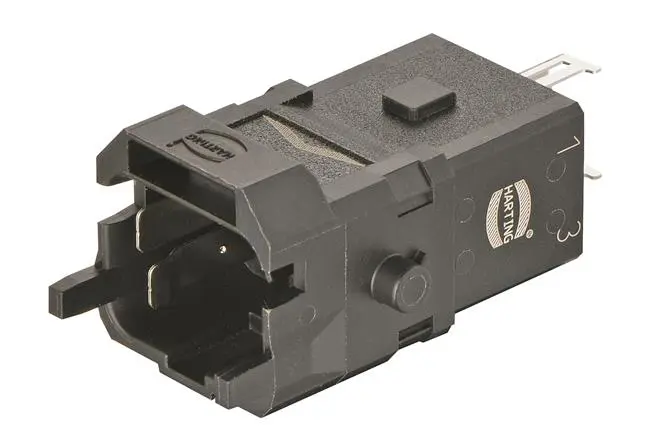 Produktfoto 1 von HARTING Han 1A Industrie-Steckverbinder Kontakteinsatz, 3-polig 10A Stecker, Crimp