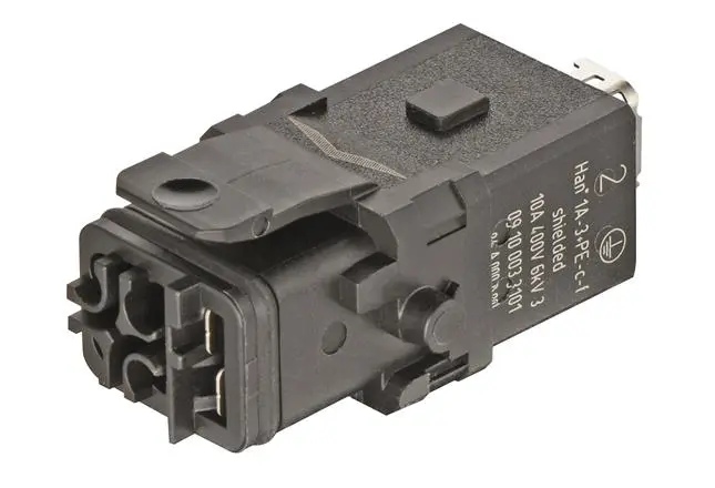 Produktfoto 1 von HARTING Han 1A Industrie-Steckverbinder Kontakteinsatz, 3-polig 10A Buchse, Crimp