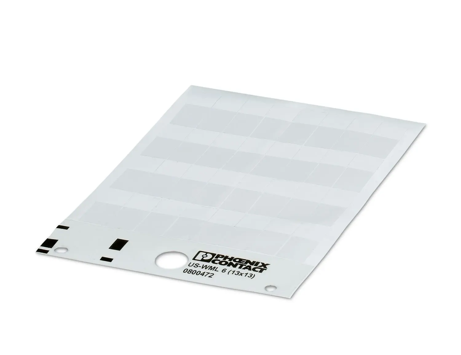 Produktfoto 1 von Phoenix Contact US-WML Kabelmarkierung, Beschriftung: Weiß, Weiß, 13 mm x 32.1 mm