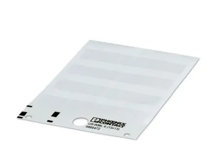 Produktfoto 1 von Phoenix Contact US-WML Kabelmarkierung, Beschriftung: Weiß, Weiß, 13 mm x 32.1mm