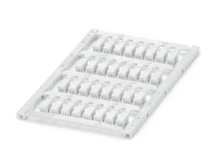 Produktfoto 1 von Phoenix Contact UCT-WMC0 Kabelmarkierung Klemmbefestigung, Weiß Weiß, Ø 2 mm - 2.9 mm, 12 mm x 4mm