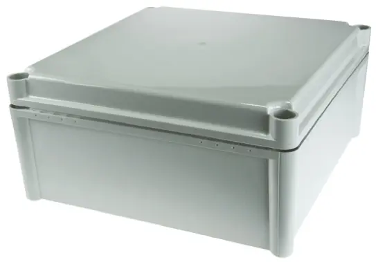 Produktfoto 1 von Fibox SOLID PC; Gehäuse; Polycarbonat; Grau; IK09, IK08 IP40 Breite 278 mm Höhe 130 mm Länge 278 mm