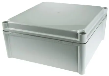 Produktfoto 1 von Fibox SOLID PC; Gehäuse; Polycarbonat; Grau; IK09, IK08 IP67 Breite 278 mm Höhe 130 mm Länge 278 mm
