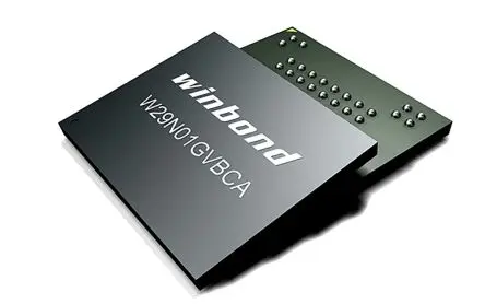 Winbond SLC-NAND W29N08GZ Flash-Speicher 8 GB, 1024 x 8 bit, Parallel, 25 μs, VFBGA, 63-Pin