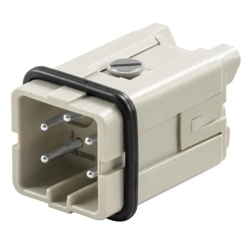 Produktfoto 1 von Weidmuller HA Industrie-Steckverbinder Kontakteinsatz, 4-polig 16A Stecker Schrauben