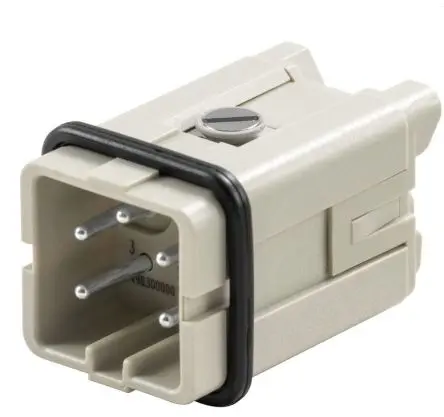 Produktfoto 1 von Weidmüller H-A Industrie-Steckverbinder Kontakteinsatz Stecker, 4-polig 16A, Schraubanschlussklemme, Steckverbindermodul