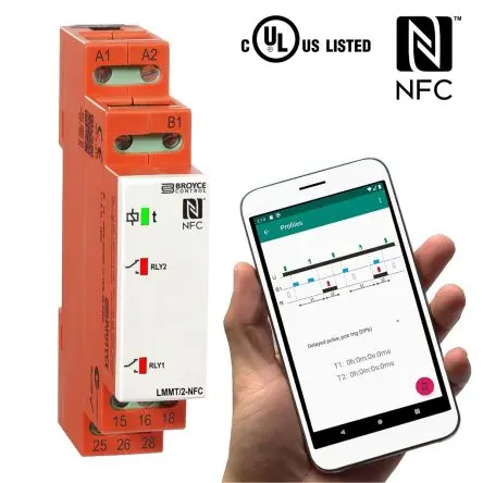 Produktfoto 1 von Broyce Control LMMT Zeitrelais, DIN-Hutschiene 12 to 230 V dc 230V ac, 0.1 s to 999 h, 2 Kont. Multifunktion, 1-poliger