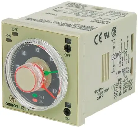 Produktfoto 1 von Omron H3BA Zeitrelais, DIN-Hutschiene 125 V dc 240V ac, 0.05 s, 4 Kont., 2-poliger Umschalter