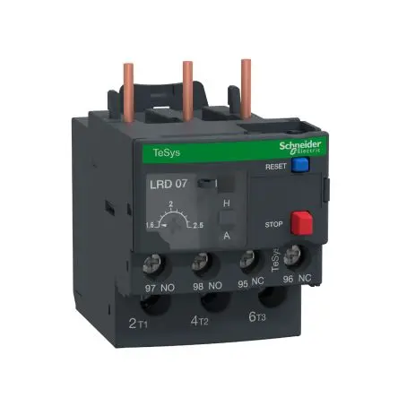 Produktfoto 1 von Schneider Electric TeSys LR3D Thermisches Überlastrelais / 2,5 A x 45mm