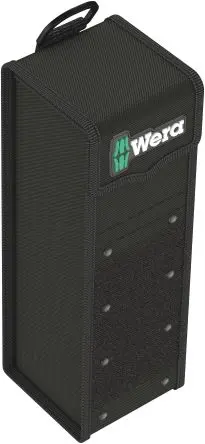Produktfoto 1 von Wera Kunststoff Werkzeugtasche Schwarz, L. 100 mm B. 100mm H. 295 mm, 717 g, Haken & Schleife