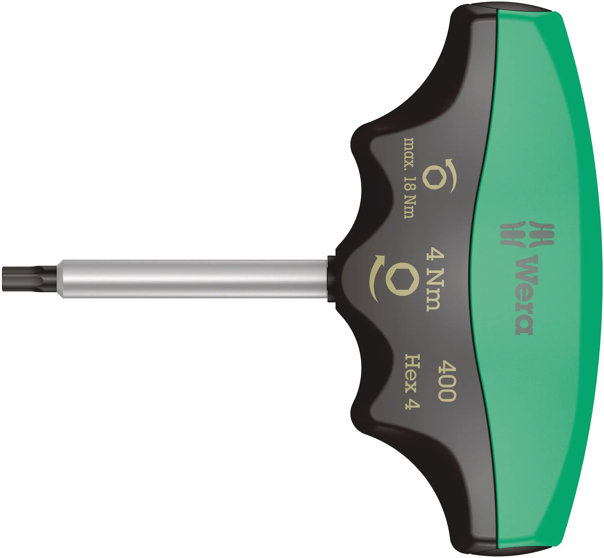 Produktfoto 1 von Wera metrisch  Innensechskant-Schlüssel 4mm T-Griff