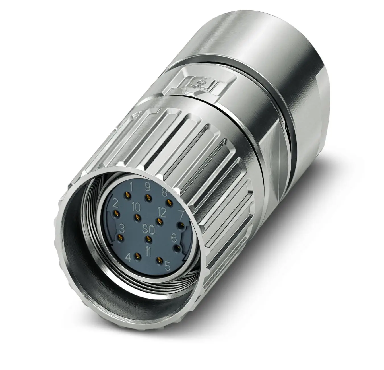 Produktfoto 1 von Phoenix Contact M23 PRO 27.4 M23 Rundsteckverbinder Buchse 12-polig Buchse 8A Kabel IP66, IP68