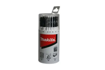Produktfoto 1 von Makita HSS Drehung Satz 3 mm → 10 mm, 18-teilig für Mehrmaterial