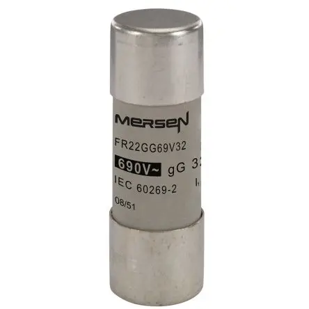 Produktfoto 1 von Mersen Ferrule fuse-links Patronensicherung gG / 32A 22 x 58 mm 690V ac Keramik gG