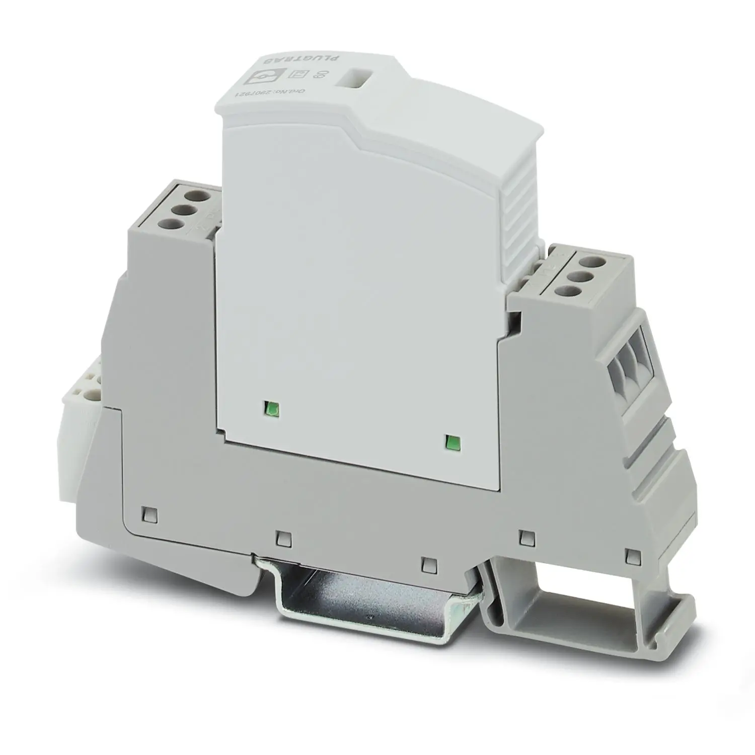 Produktfoto 1 von Phoenix PLT-SEC Überlastschutzgerät Überlastschutzgerät Typ 3 0.026 kA 60V ac/dc, DIN-Hutschiene, -40 °C→80 °C