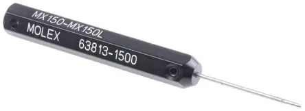Produktfoto 1 von Molex 207121 Ausziehwerkzeug, Crimpbefestigung, Ausziehwerkzeug für Größe 14/22 AWG, 67.6mm lang Spitzen L. 23.1 mm