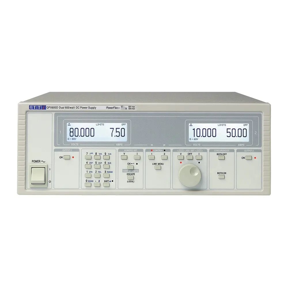 Produktfoto 1 von Aim-TTi QPX600D 2-Kanal Digital Labornetzgerät 1.2kW, 0 → 80V / 0 → 50A
