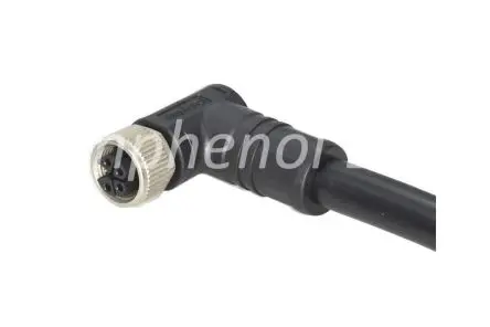 Produktfoto 1 von Amphenol Industrial M12L, 5-polig Sensor-Betätigungselementkabel, Rechtwinklig / Nicht abgeschlossen