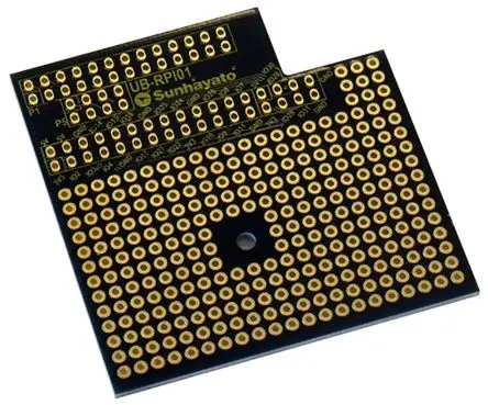 Produktfoto 1 von Sunhayato Lochrasterplatine 2, Raster 2.54 mm, PCB-Bohrung 0.9 mm Punktmuster 1.6 mm 56 mm Glas Verbundmaterial CEM3