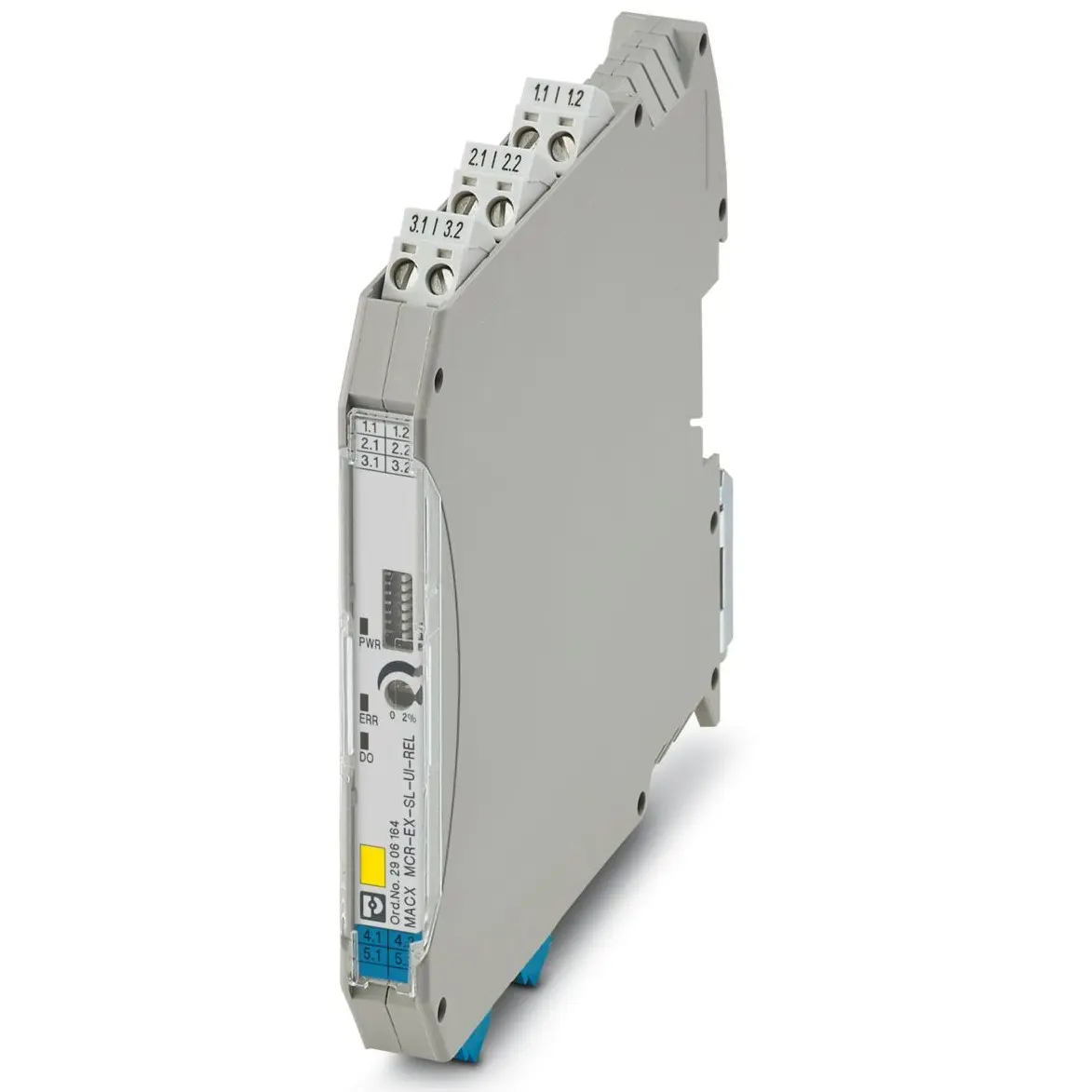 Produktfoto 1 von Phoenix Contact Serie MACX MCR Signalwandler 24 V dc, Strom/Spannung 0.1 to 10 V, 0.18 to 21 mA EIN / Relais 0.2 A 24 V