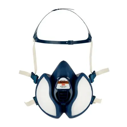 Produktfoto 1 von 3M 4255+ FFA2P3 R D Atmenschutz-Halbmaske One Size, Atmenschutz-Halbmaske, Weiß, Schwarz