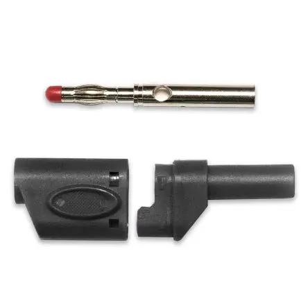 Produktfoto 1 von Mueller Electric 4 mm Stecker Schwarz Bananenstecker, 60V 20A Lot