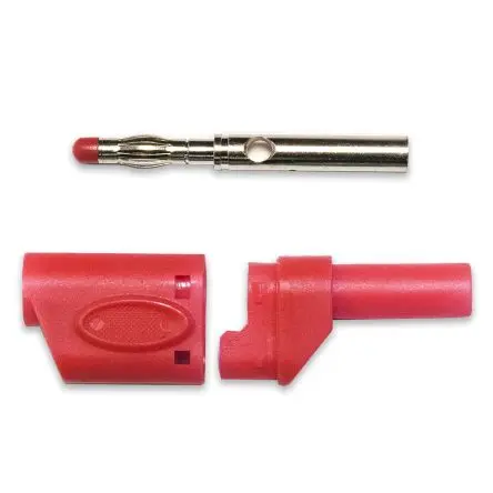 Produktfoto 1 von Mueller Electric 4 mm Stecker Rot Bananenstecker, 60V 20A Lot