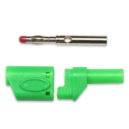 Produktfoto 1 von Mueller Electric 4 mm Stecker Grün Bananenstecker, 60V 20A Lot