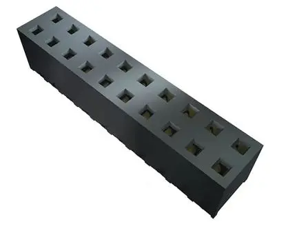 Samtec MMS Leiterplattenbuchse Gerade Durchsteckmontage 44-polig / 2-reihig, Raster 2 mm Lot