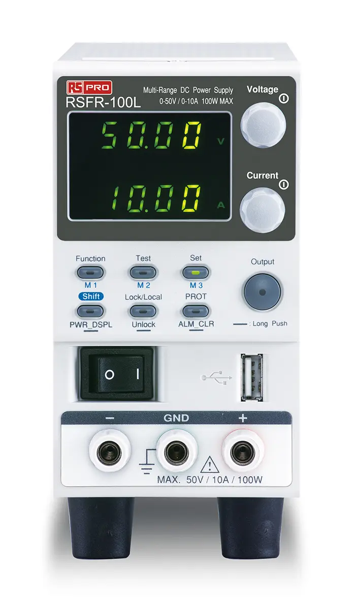 Produktfoto 1 von RS PRO Digital Labornetzgerät 100W, 0 → 50V / 10A
