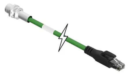 Produktfoto 1 von Molex Cat5e Ethernet-Kabel, 1 m, Grün Abgeschirmt Buchse, A M12 Stecker, B RJ45, Thermoplastisches Polyurethan