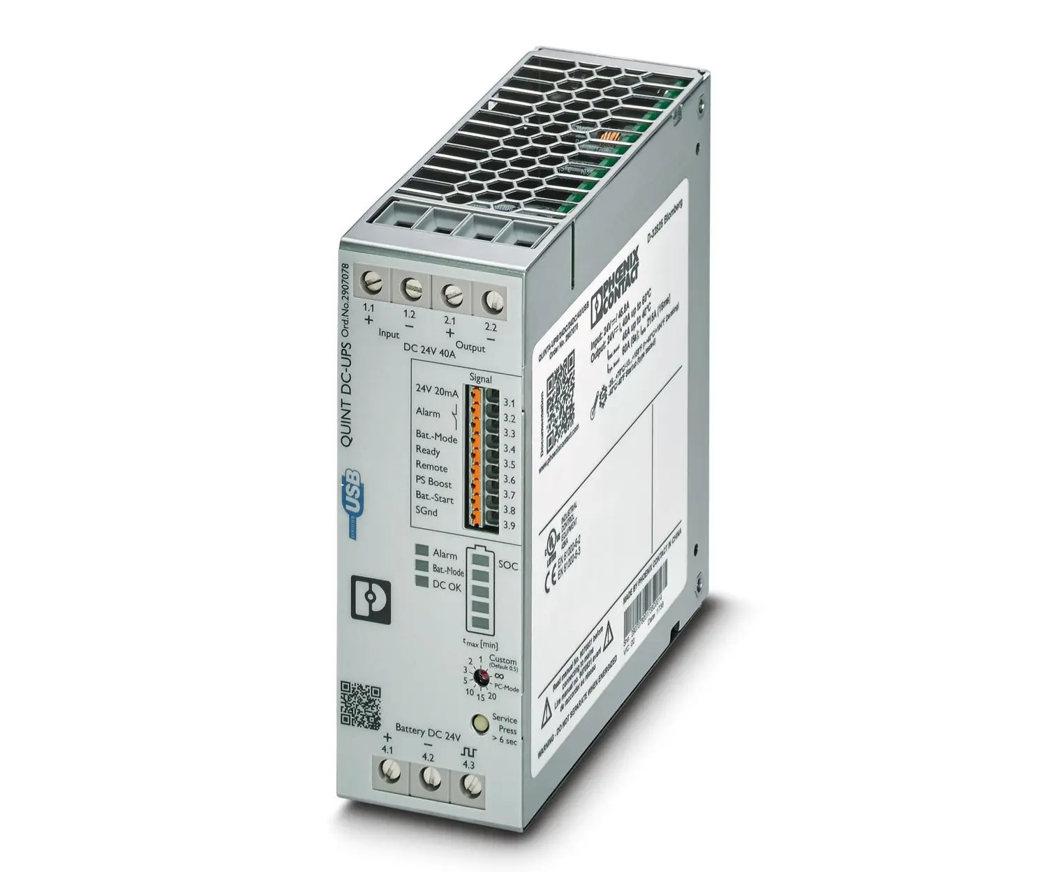 Produktfoto 1 von Phoenix Contact QUINT4 DIN-Schienen USV Stromversorgung 1.12kW, 18 → 32V dc / 51.2A, Modbus RTU