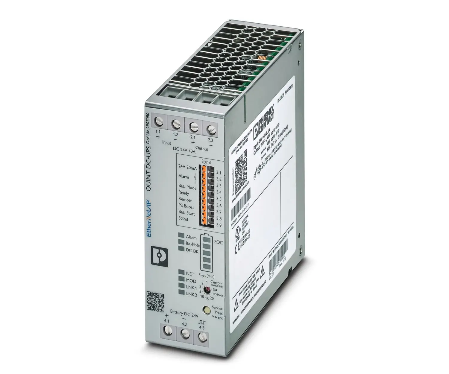 Phoenix Contact QUINT4 DIN-Schienen USV Stromversorgung 1.12kW, 18 → 32V dc / 51.2A, EtherNet/IP