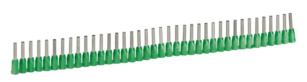 Produktfoto 1 von Legrand Starfix Aderendhülsen-Crimp, Stift ø 1.1 mm, Grün, 8 mm, 14.5 mm, Isoliert