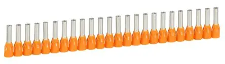 Produktfoto 1 von Legrand Starfix Aderendhülsen-Crimp, Stift ø 3.2 mm, Orange, 12 mm, 21mm, Isoliert